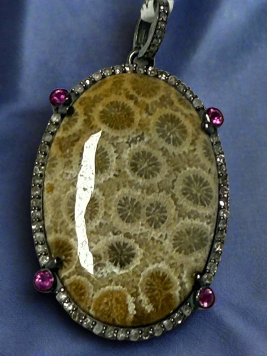 Oval Diamond Pendant