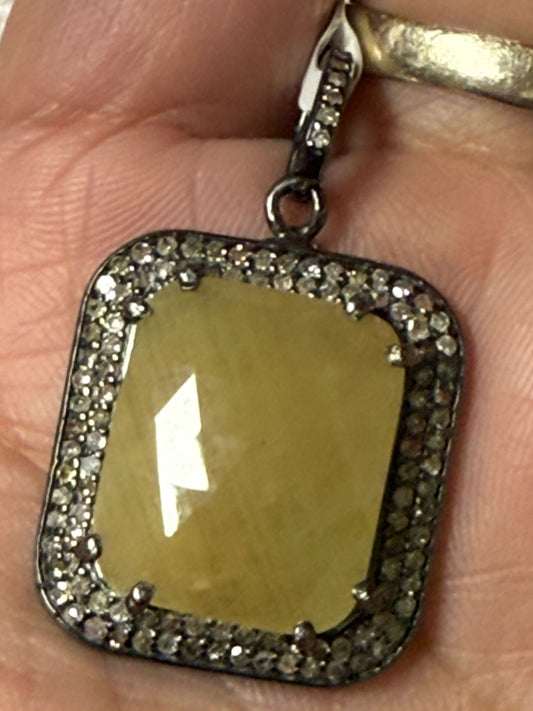 Square Diamond Pendant