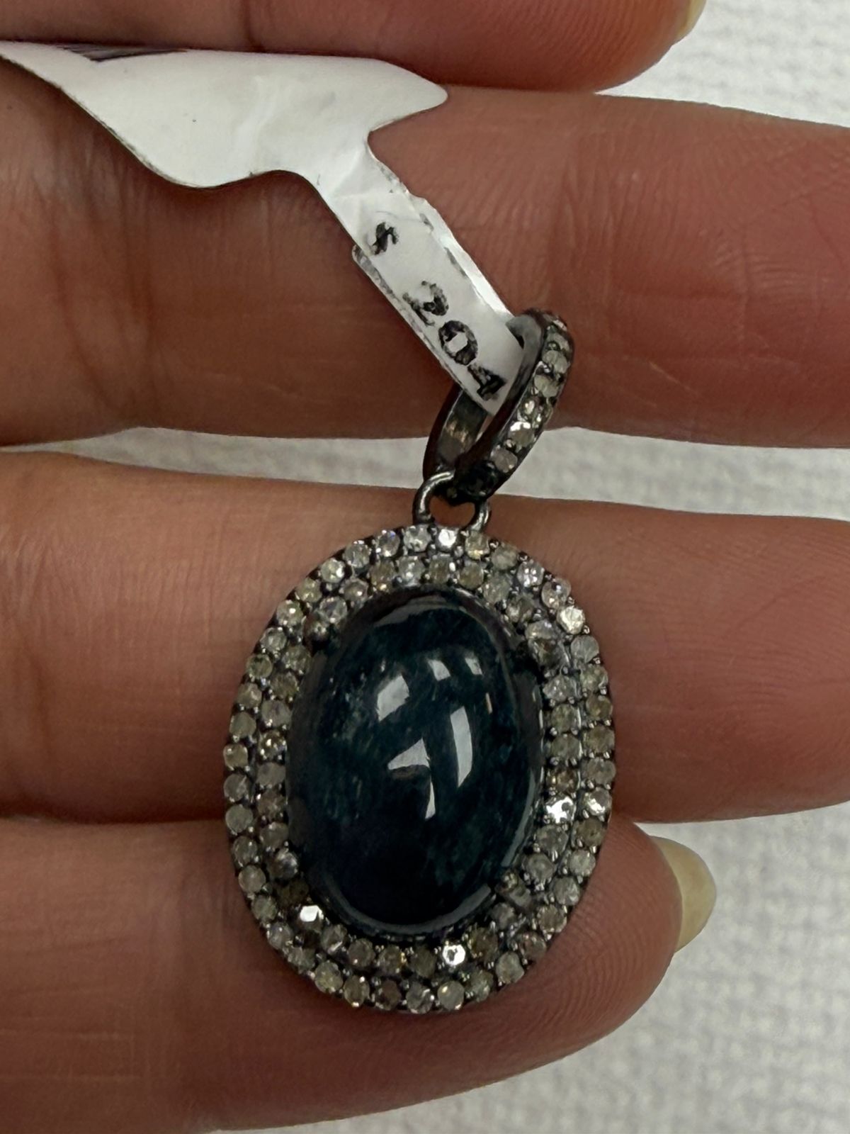 Stone Pave Diamond Pendant