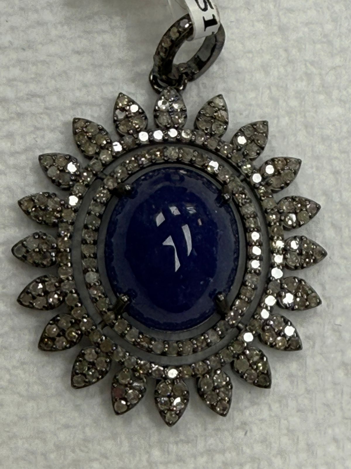 Round Tanzanite Diamond Pendant