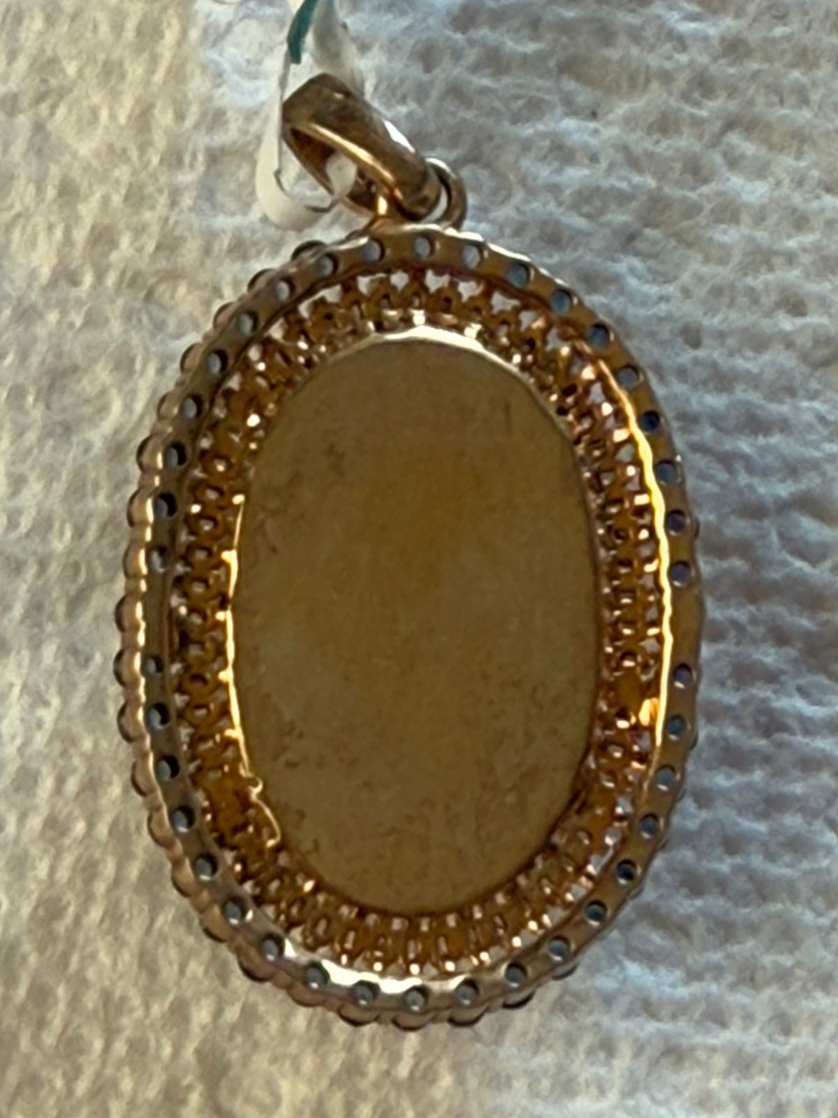 Opal Sapphire Diamond Pendant