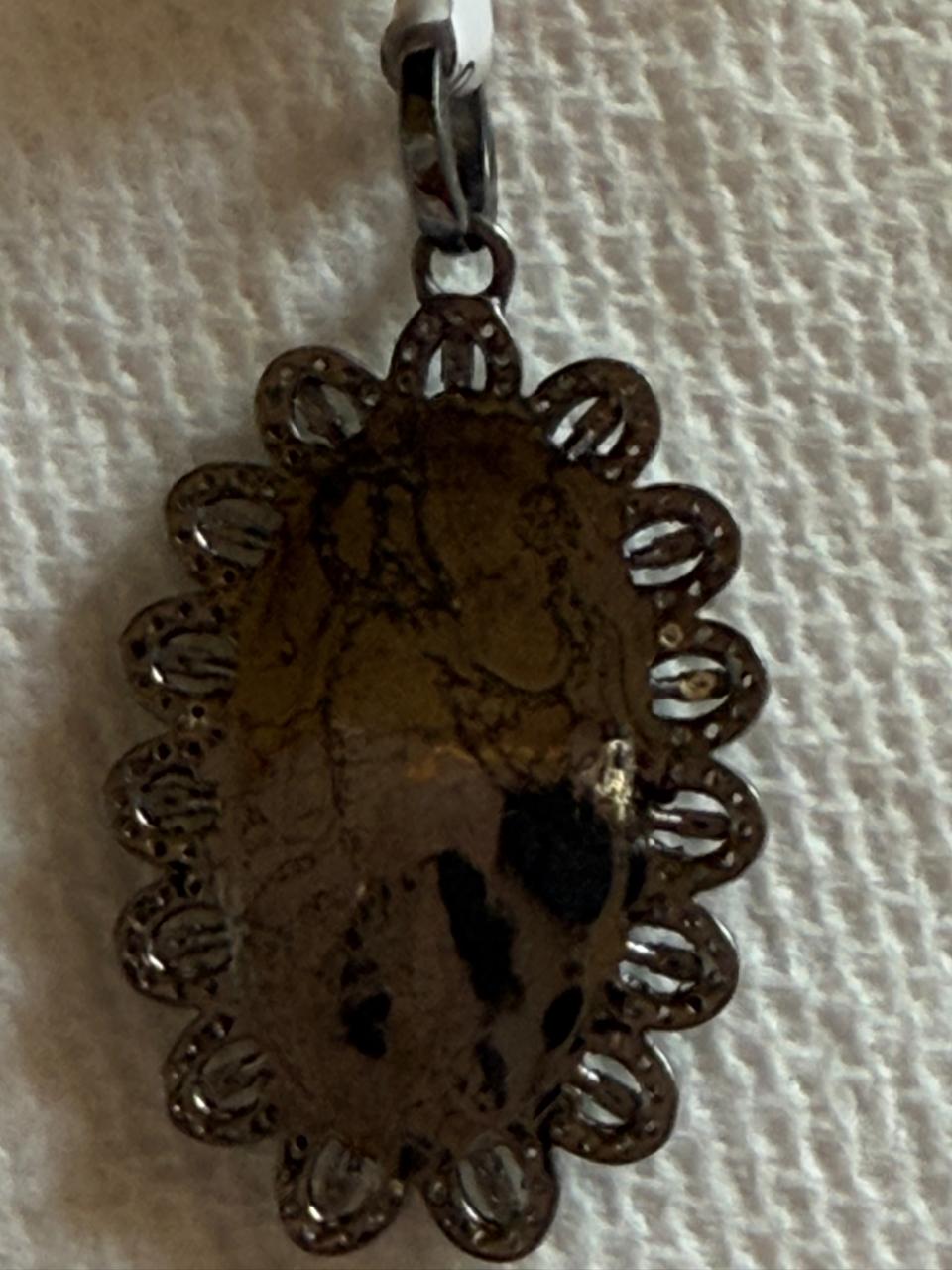 Opal Diamond Pendant