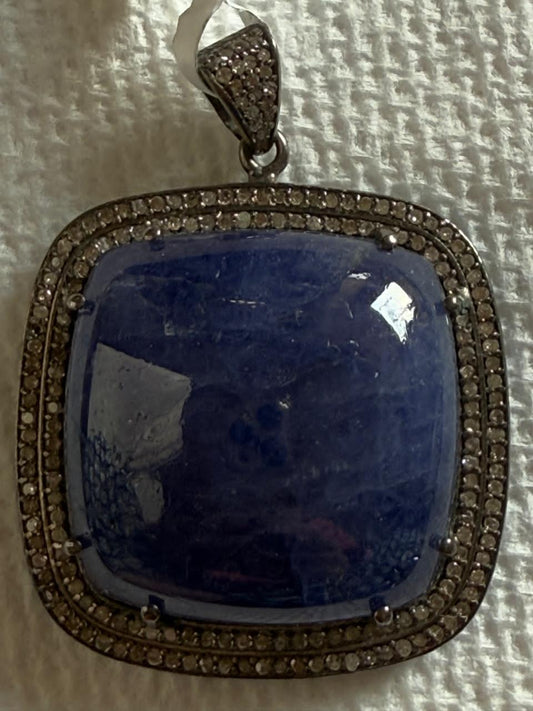 Tanzanite Diamond Pendant