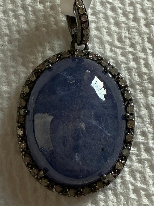 Tanzanite Diamond Pendant