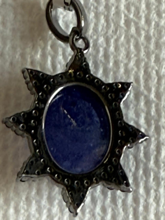 Tanzanite Sapphire Diamond Pendant