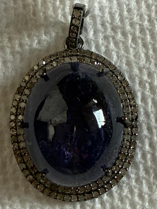 Tanzanite Diamond Pendant