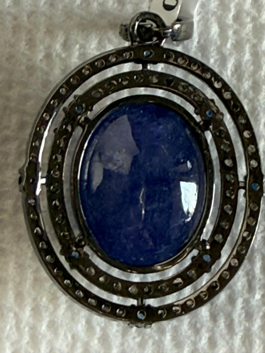 Tanzanite Diamond Pendant