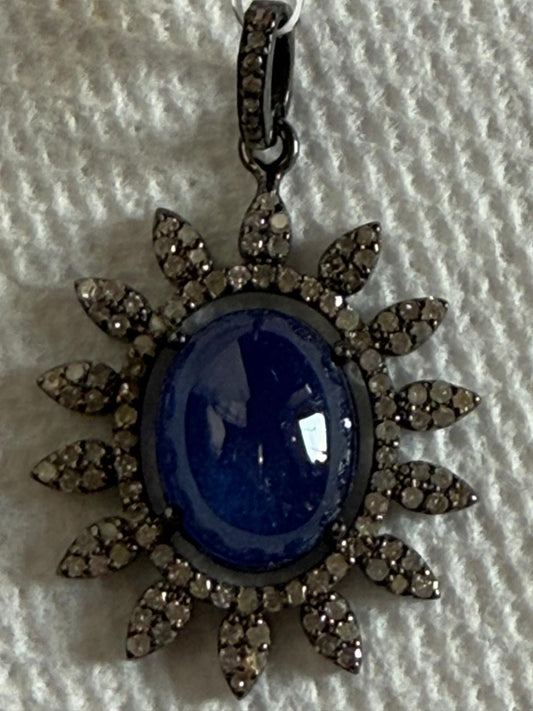 Tanzanite Diamond Pendant