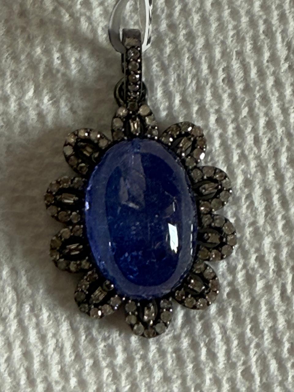 Tanzanite Diamond Pendant