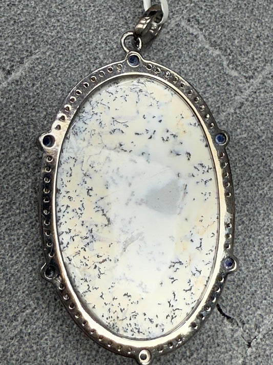 Opal Diamond Pendant