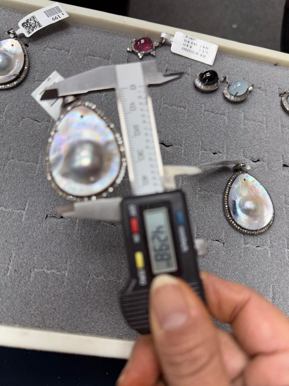 Drop Pearl Diamond Pendant