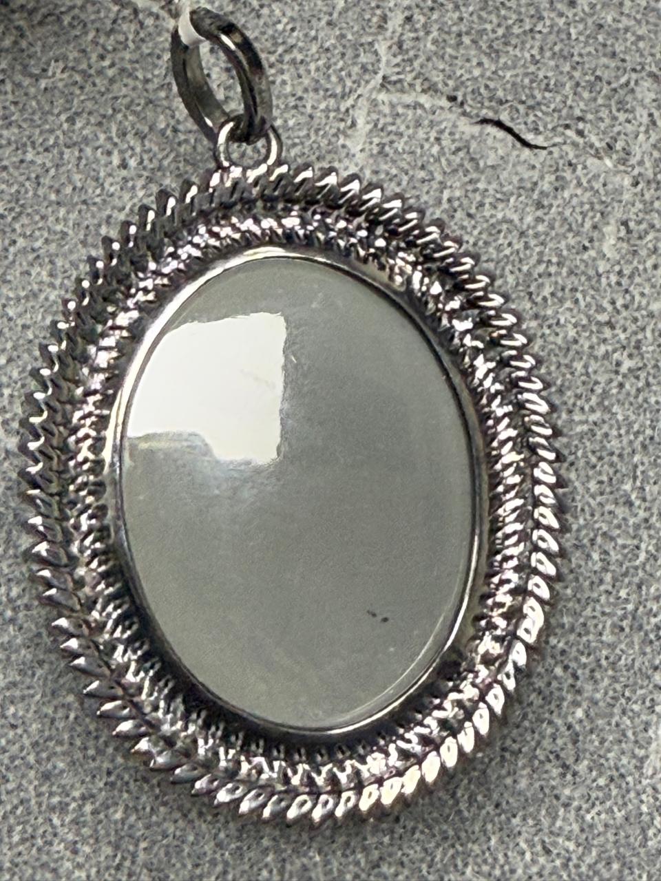 Silver Pave Tapered Baguette Diamond Pendant 925 Oxidized Sterling Silver Diamond Pendant Genuine handmade pave diamond