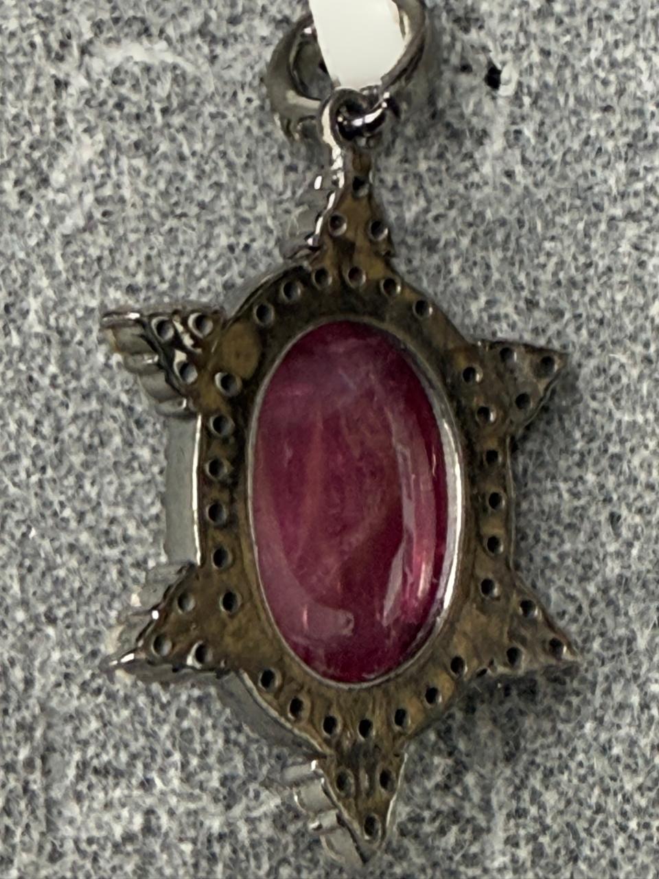 Tourmaline Pave Diamond Pendant
