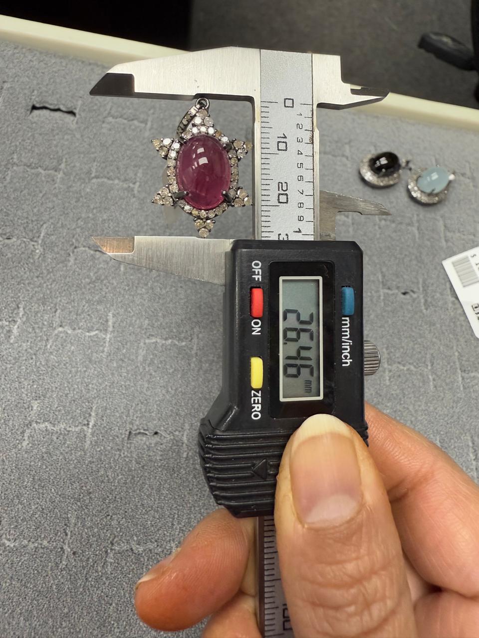 Tourmaline Pave Diamond Pendant