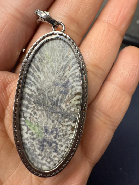 Opal Diamond Pendant