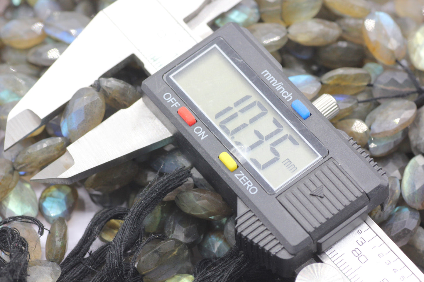 Labradorite Faceted Oval Beads