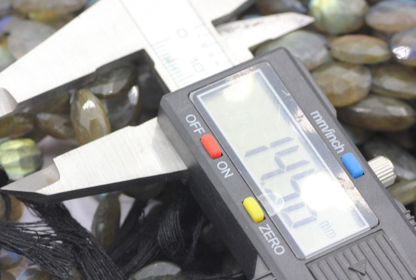Labradorite Faceted Oval Beads