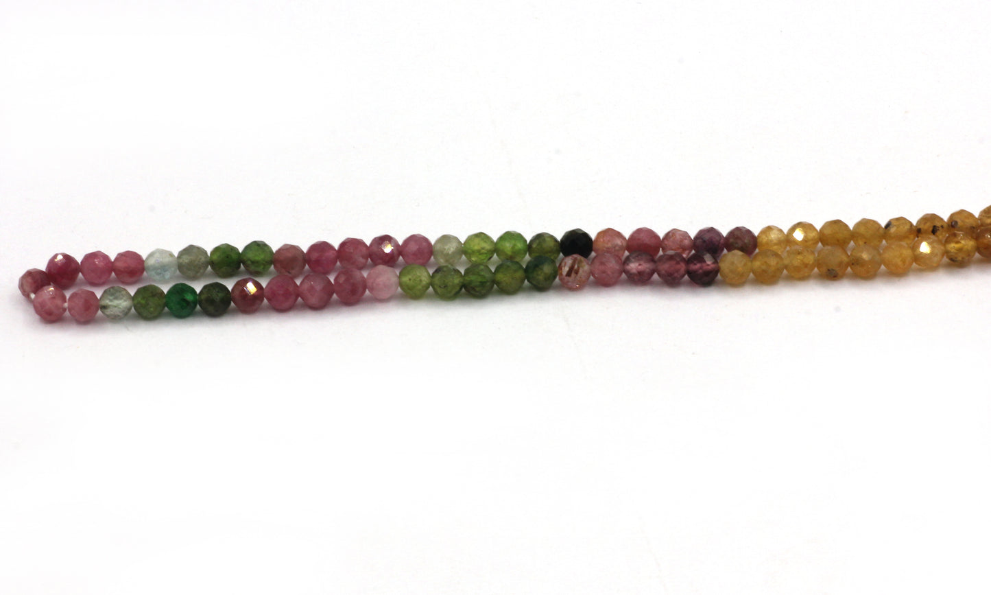 Tourmaline Faceted Round Beads