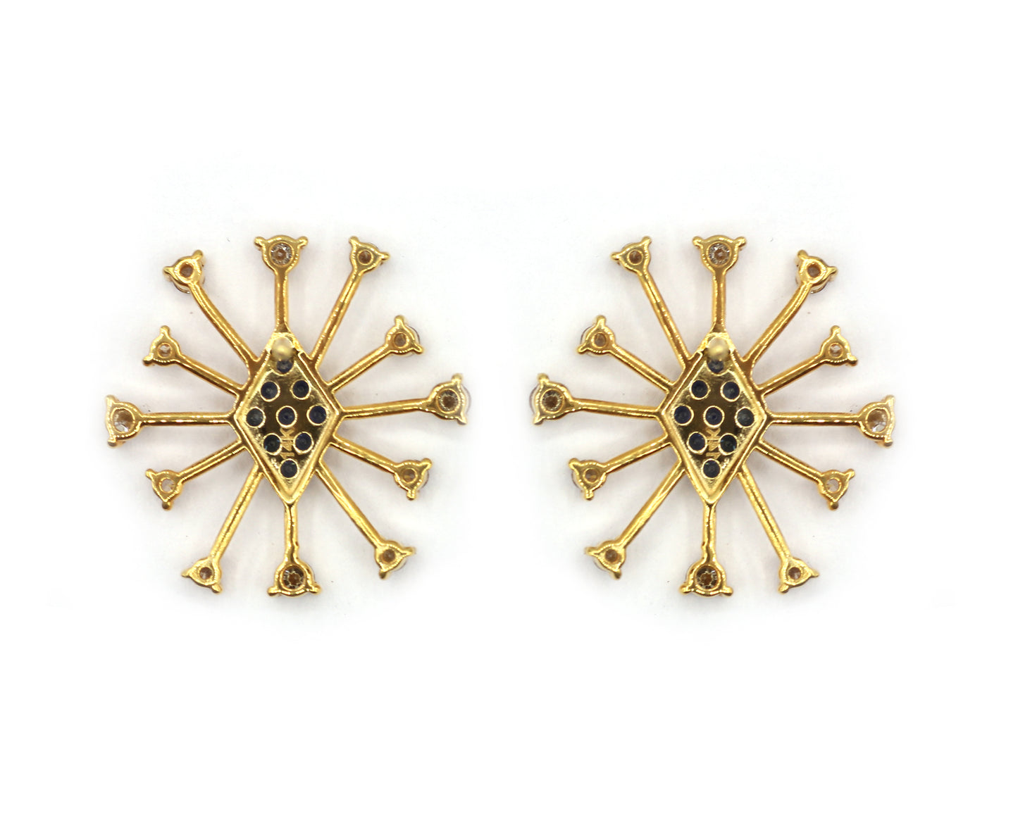 14k Solid Gold Diamond Stud Earring