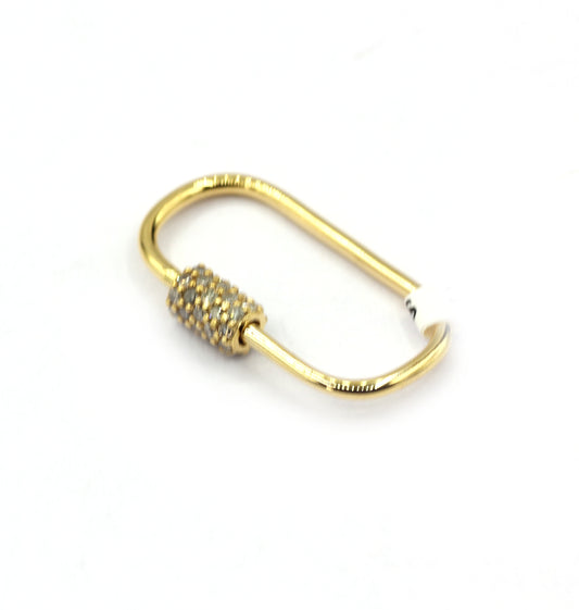 14k Solid Gold Diamond Clasps