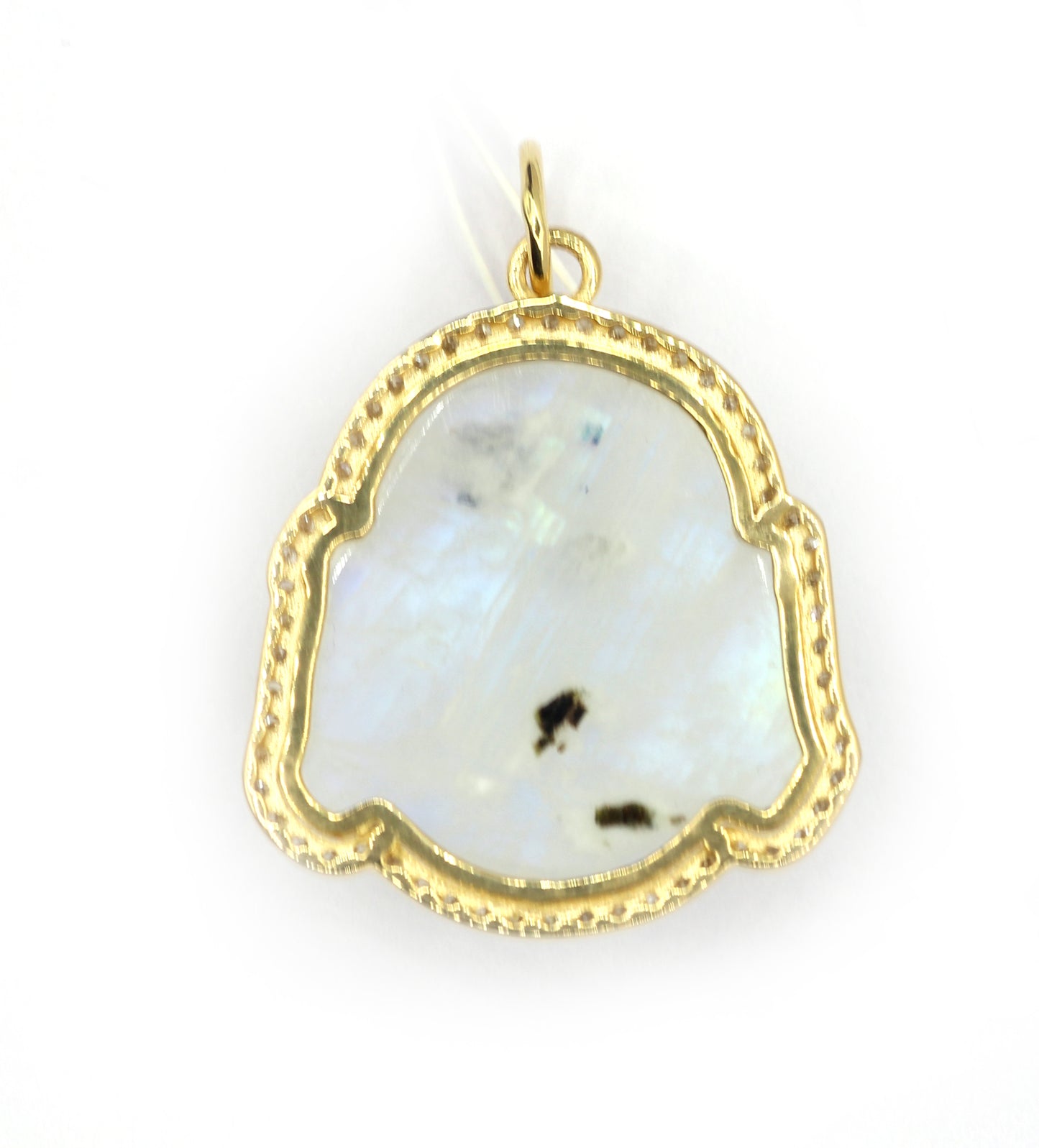Buddha 14k Solid Gold Diamond Pendants