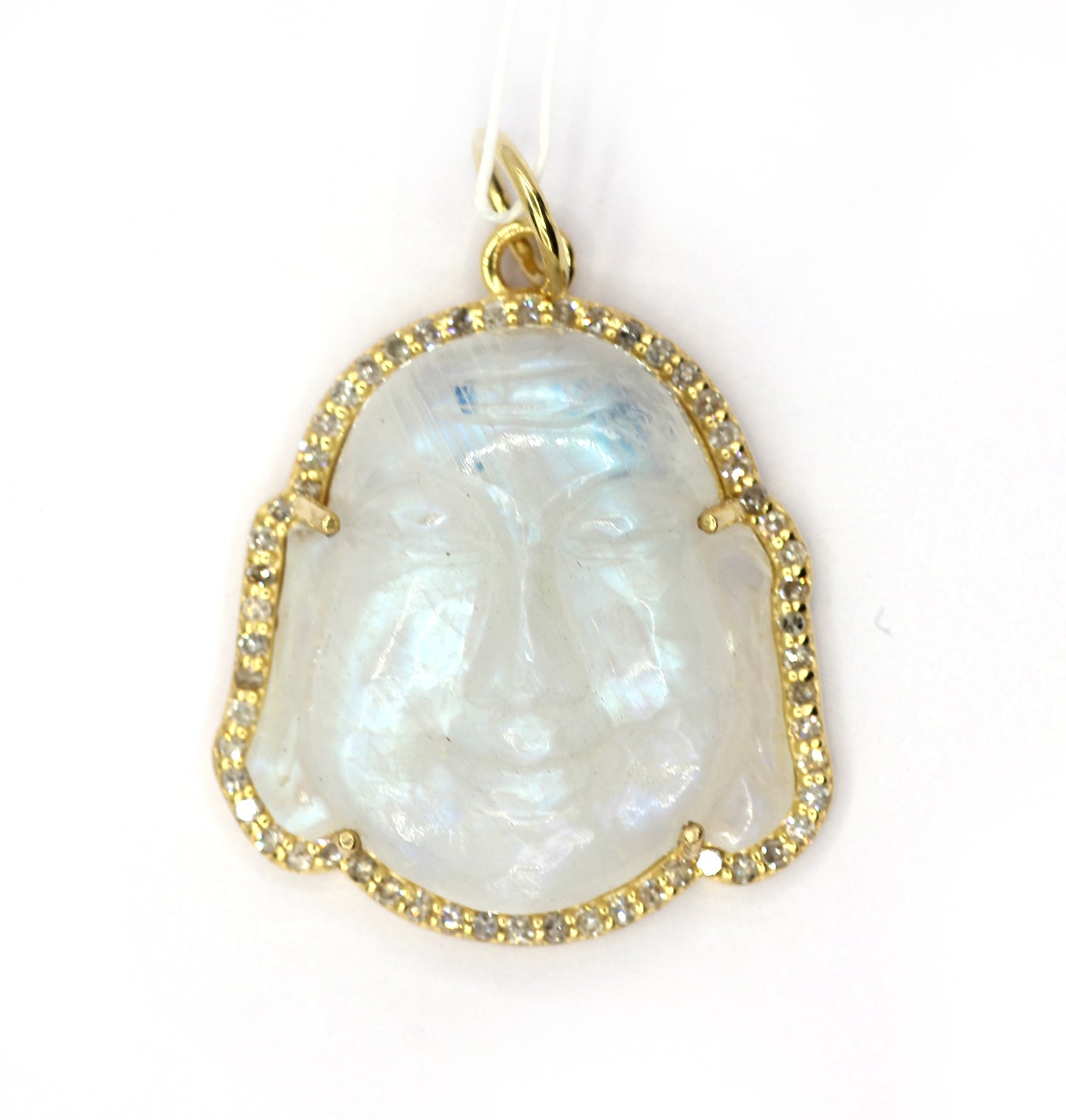 Buddha 14k Solid Gold Diamond Pendants