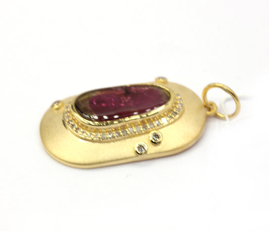 14k Solid Gold Diamond Pendants