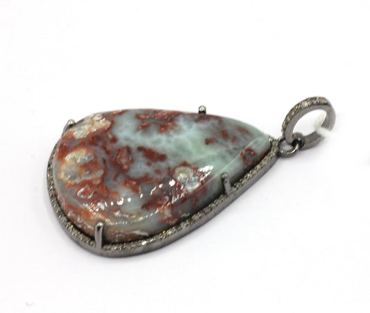 Pear Pave Diamond Pendant