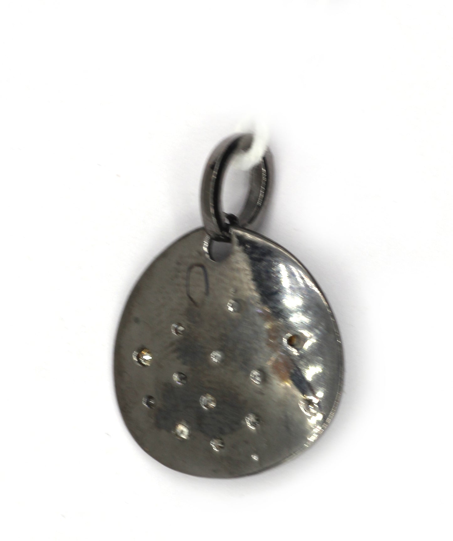 Round Pave Diamond Pendant