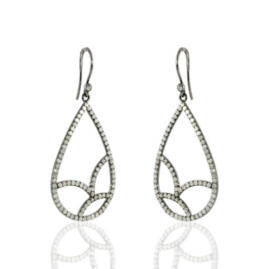 Drop Filigree Sterling Silver Earrings