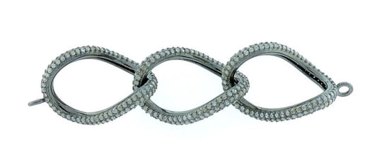 Chain Link Sterling Silver Connector