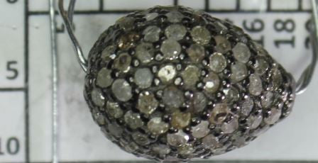 Tear Drop Shape Pave Beads