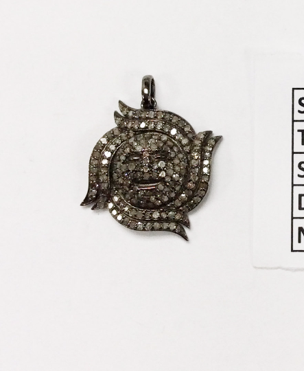 Sun Burst Diamond Pendant