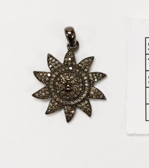 Sun Burst Diamond Pendant