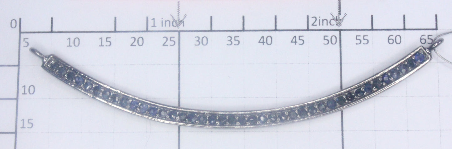 Carved Bar Necklace Connector Pendant