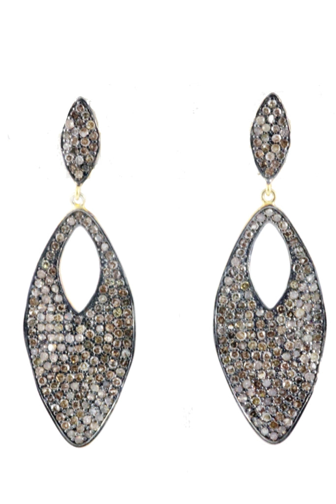 Fancy Shape Party Sterling Silver Earrings