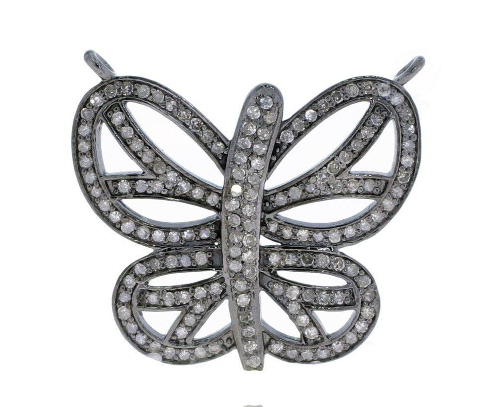Butterfly Shape Sterling Silver Pendant Charm no