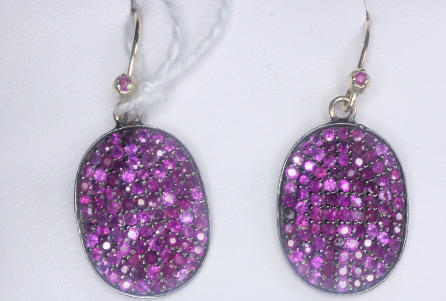 Oval Shape Pave Earring