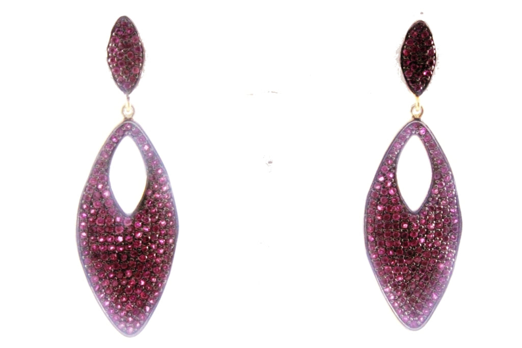 Fancy Shape Party Sterling Silver Earrings