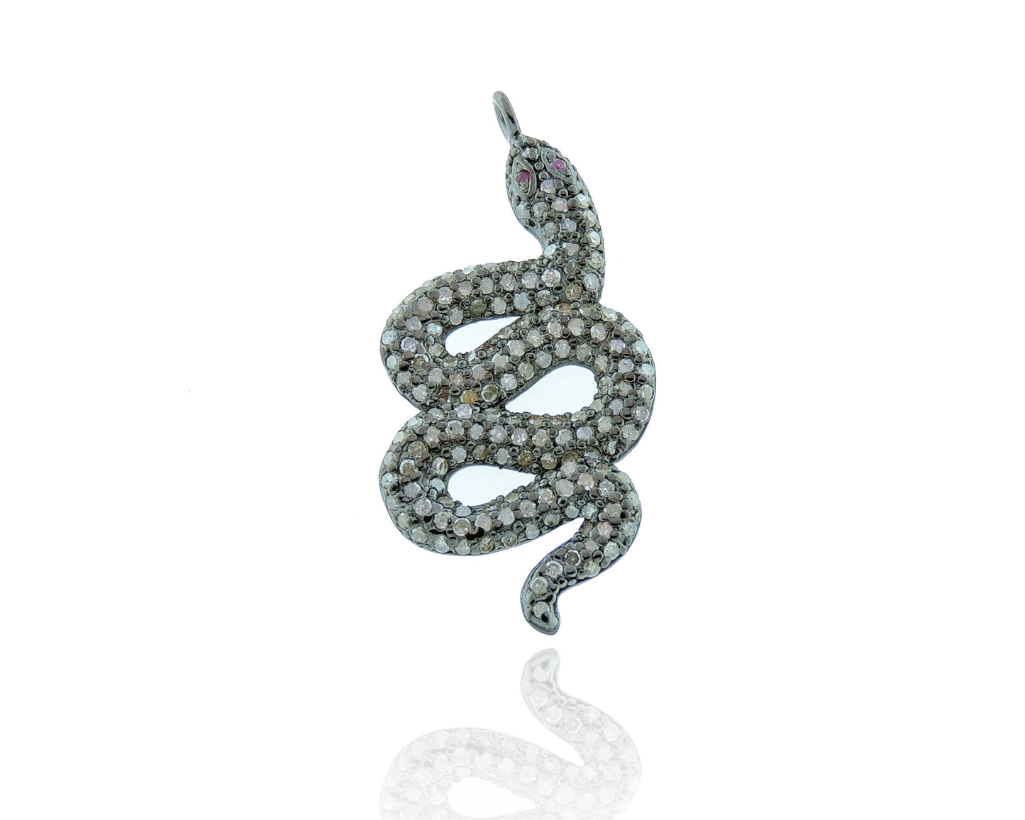 Silver and Diamond Pave Charms