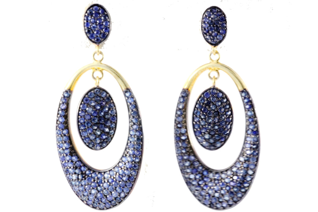 Oval Dangling Earrings