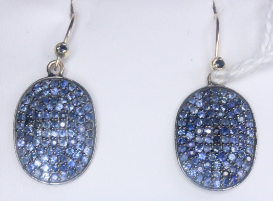 Oval Shape Pave Earring