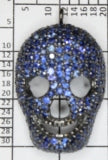 Skull Face Sterling Silver Pendant