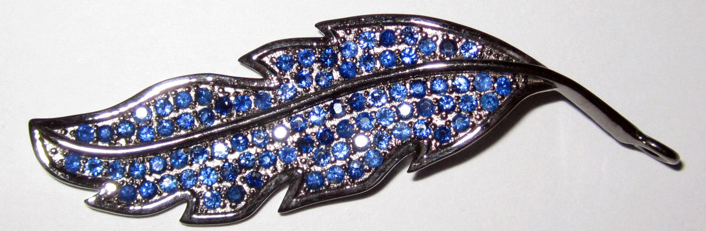 Leaf Shape Sterling Silver Pendant