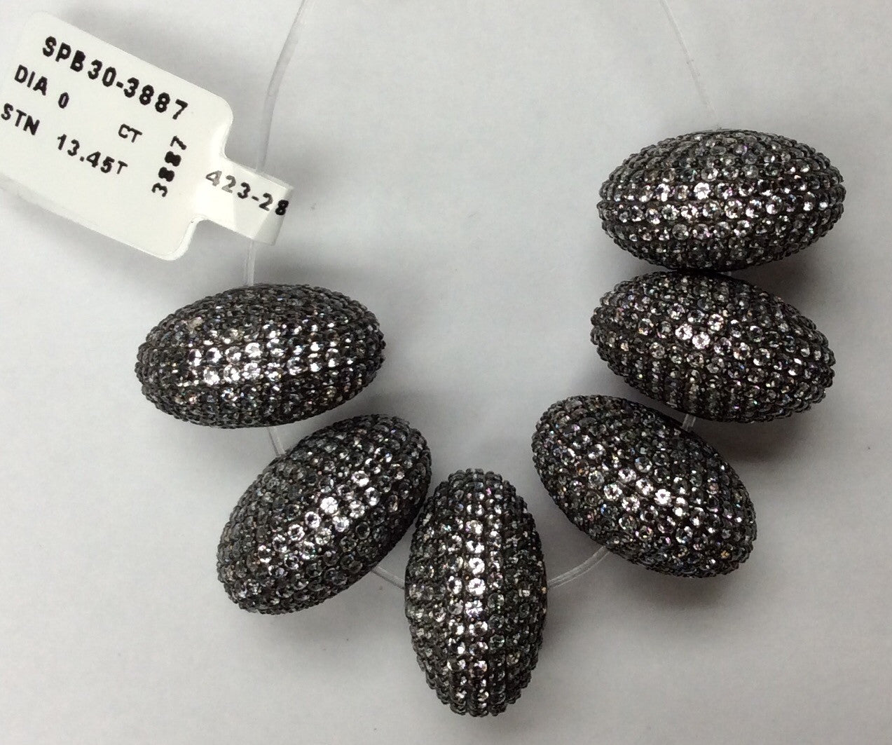 Roundel White Topaz Bead