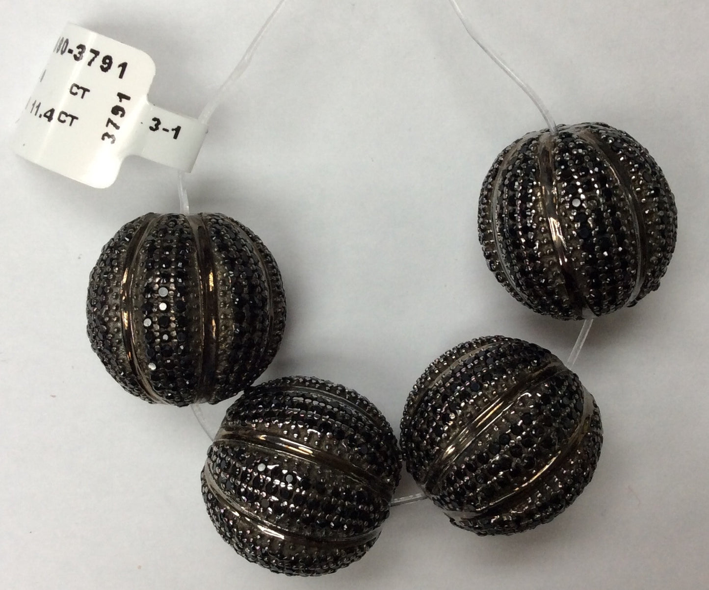 Ball Black Spinel Bead