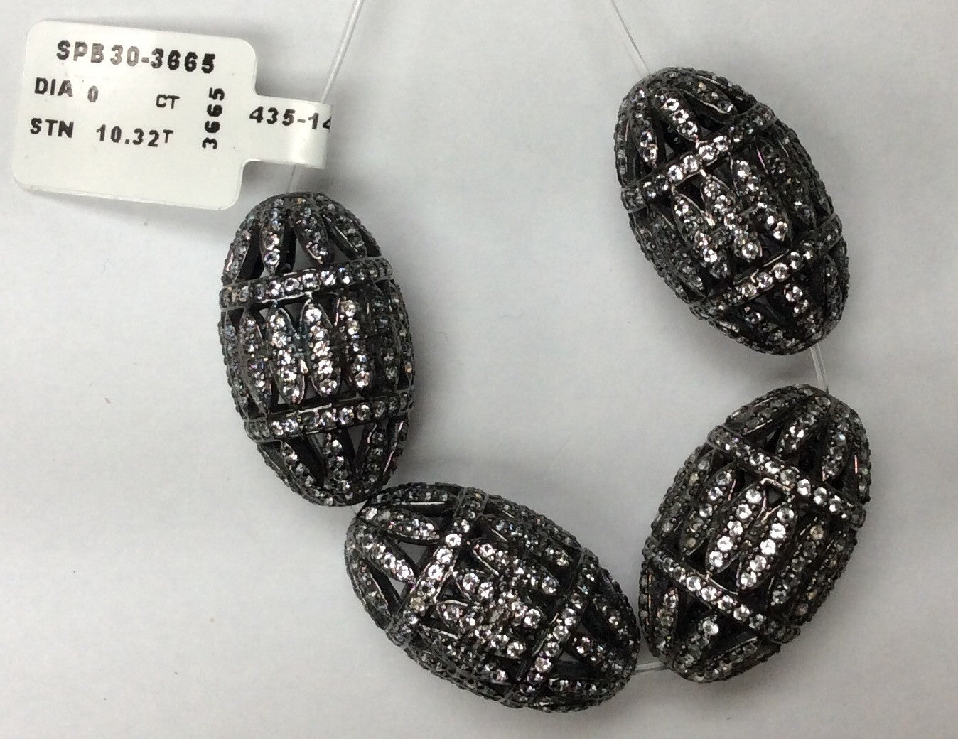 Roundel White Topaz Bead