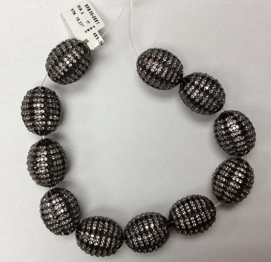 Roundel White Topaz Bead