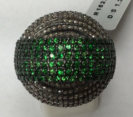 Ring Diamond with Ruby