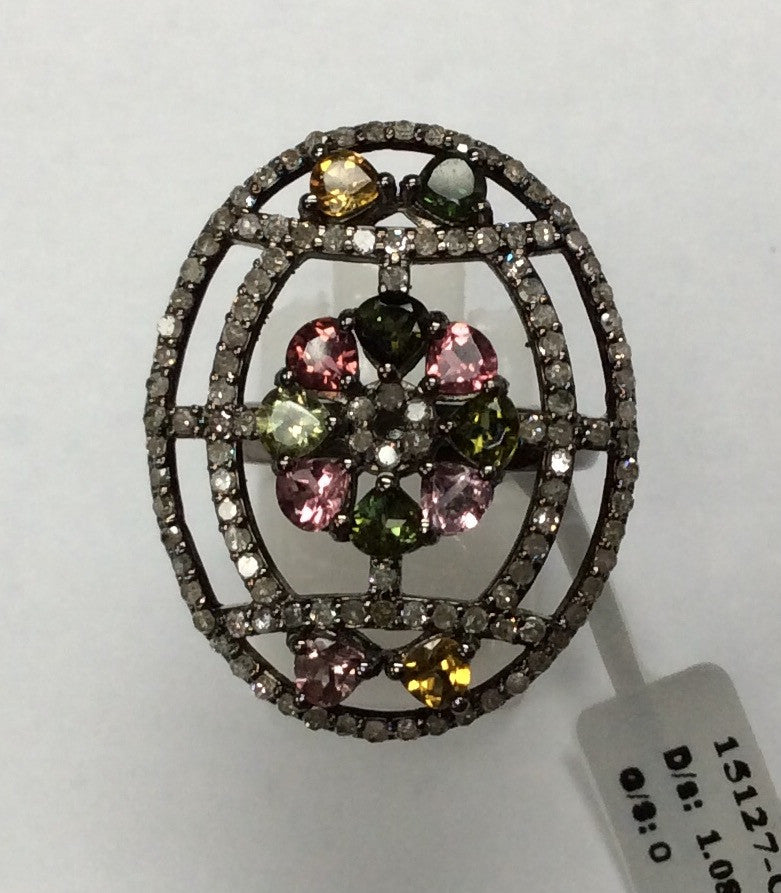 DIAMOND AND TOURMALINE RINGS